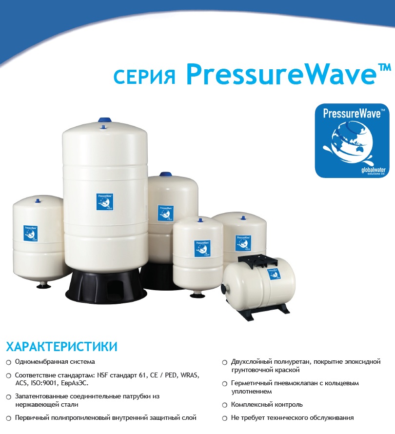 Гідроакумулятор 100 л вертикальний GWS PressureWave PWB.png
